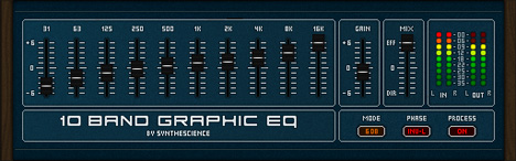 10 Band Graphic Eq - free Graphic EQ plugin