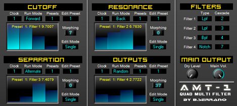 AMT-1 - free Quad multi filter plugin
