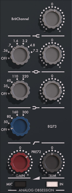 BritChannel - free Preamp simulator / channelstrip plugin