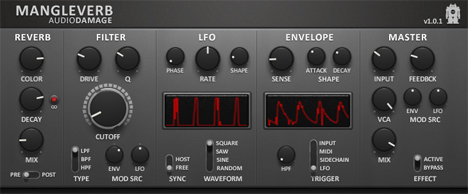 Mangleverb - free Reverb / filter plugin