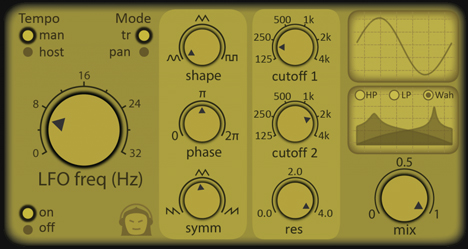 AutoTremWahLight - free Tremolo wah plugin