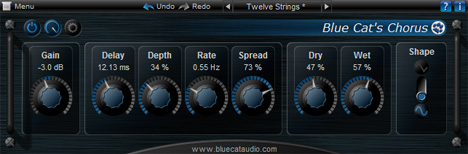 Blue Cat Chorus - free Vintage chorus plugin
