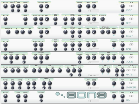 Bong - free Electronic drums plugin