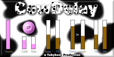 CowDelay - free Ducking delay plugin