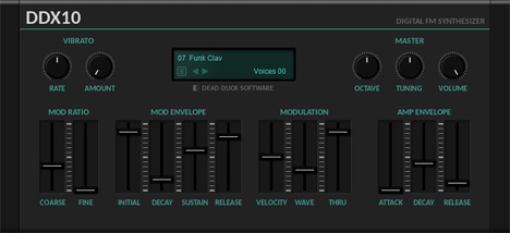 DDX10 - free Digital FM synth plugin
