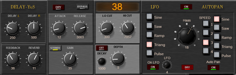 Delay YuS - free Modulated delay plugin