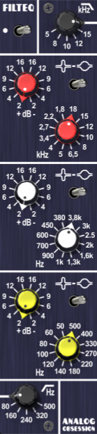 FILTEQ - free 3 band analog EQ plugin