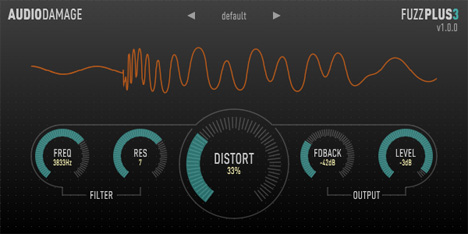FuzzPlus3 - free Vintage fuzz plugin
