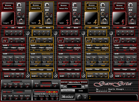 GanGsta - free Drum sampler plugin
