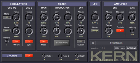 Kern - free Analog synth plugin