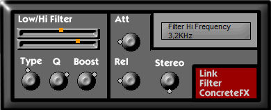 LinkFilter - free Side-filter / autowah plugin