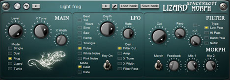 Lizard Morph - free Detune / morphing plugin