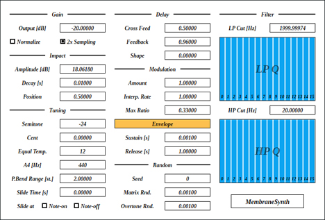 MembraneSynth - free Percussion synth plugin