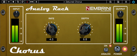 Analog Rack Chorus - free Chorus plugin