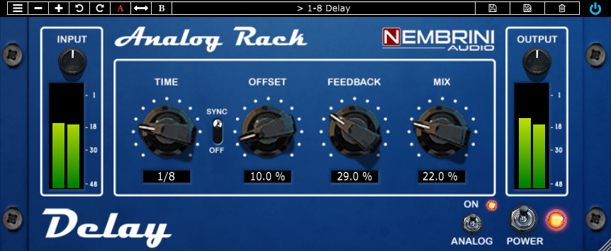 Analog Rack Delay
