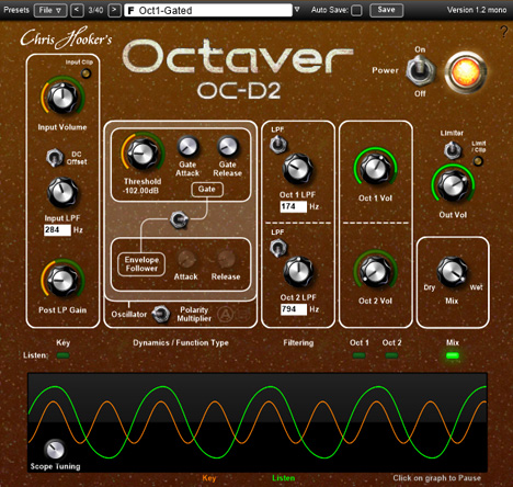 OC-D2 - free Octaver plugin