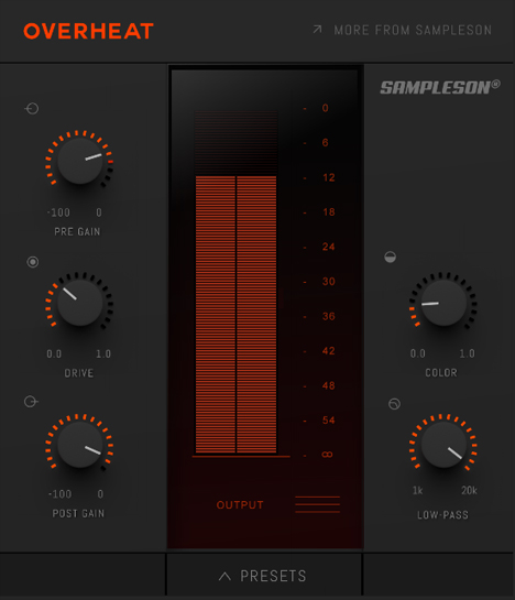 OverHeat - free Analog saturation plugin