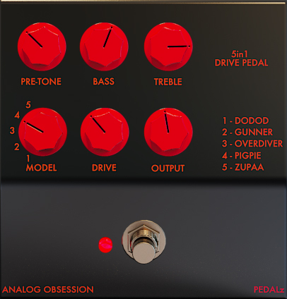 PEDALz - free Overdrive pedals plugin