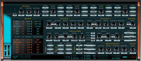 Quack - free Mod matrix synth plugin