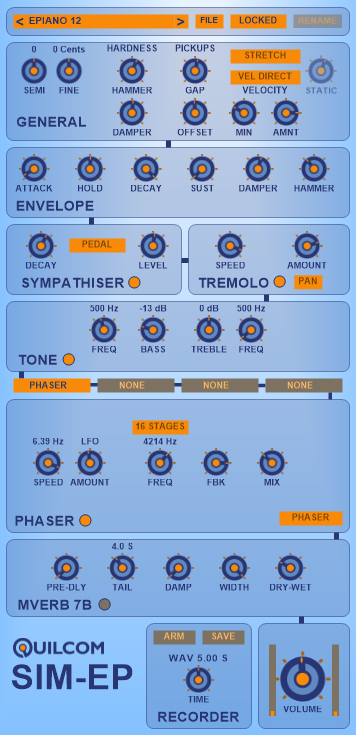 SIM-EP - free Electric piano plugin