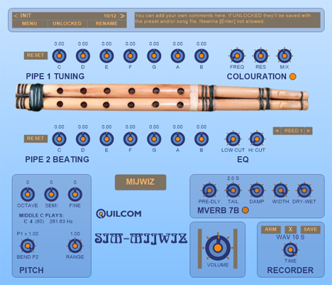 SIM-MIJWIZ - free Arabic wind instrument plugin