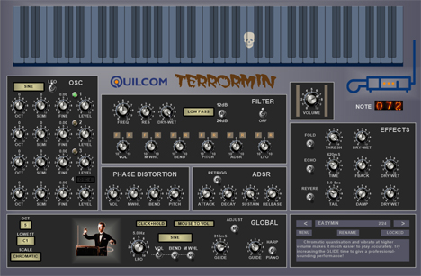 Terrormin - free Theremin simulation plugin