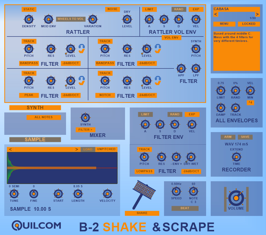 B-2 SHAKE & SCRAPE