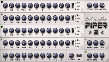 Piper2 - free 4 OP FM synth plugin
