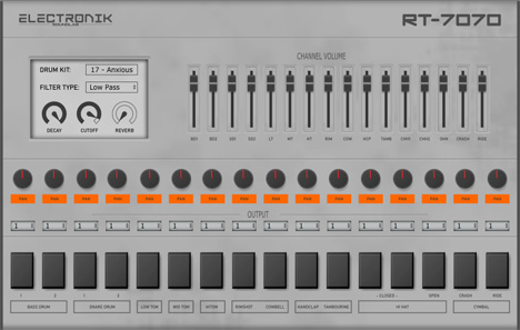 RT-7070 - free TR-707 rompler plugin