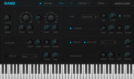 Rand - free Generative synth plugin