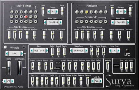 Surya - free String synth plugin