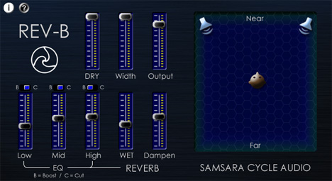 REV-B - free Graphic reverb plugin