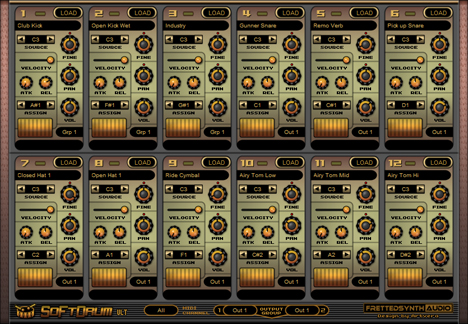 SoFtDrum SF - free Drum sampler plugin