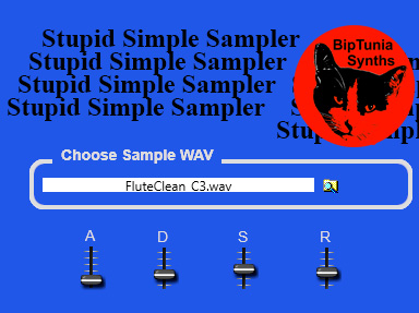 Stupid Simple Sampler - free WAV file sampler plugin