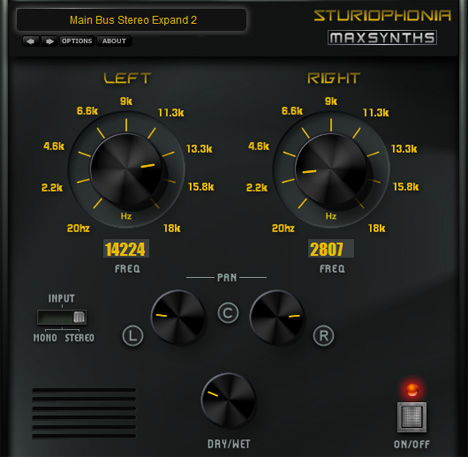 Sturiophonia - free Stereo image widener plugin