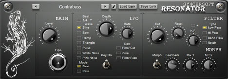 Resonator - free Morphing filter plugin