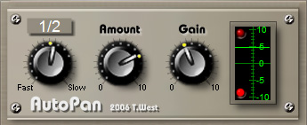 Autopan - free Sync panner plugin
