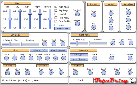 TapeDelay - free Vintage tape delay plugin