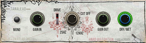 TaraLEAD - free Hard distortion plugin