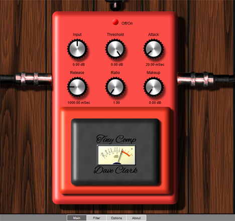 TinyComp - free Compressor / gate pedal plugin