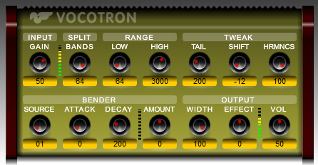 VOCOTRON - free Vocoder / voice processor plugin