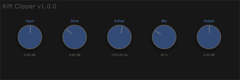 Rift Clipper - free Band splitter distortion plugin