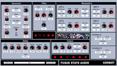 XORbot - free Noisebox synth plugin