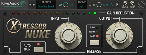 XTRESSOR NUKE - free Compressor / limiter plugin