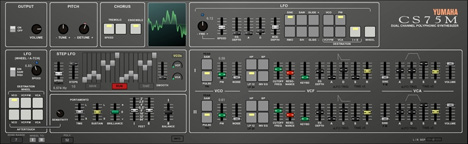 Yumaha CS-75M - free Yamaha CS emulation plugin