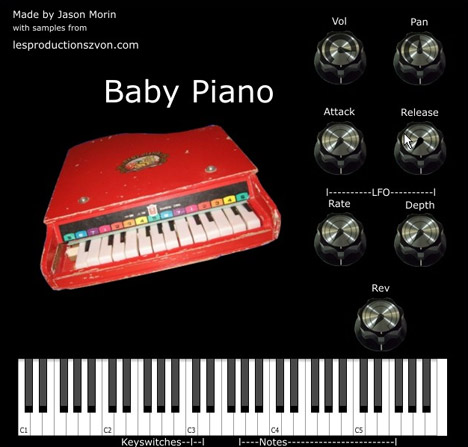 Baby Piano - free Piano toy plugin