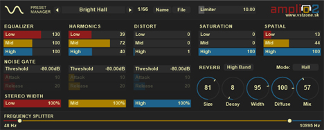 Amplio - free 3 band EQ / exciter / saturation plugin