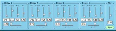 Big Blue Delay - free Multi delay plugin
