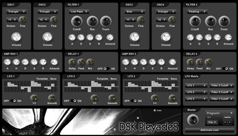 PleyadeS - free Analog synth plugin