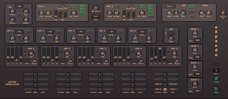 eXpando - free Oberheim Xpander emulation plugin